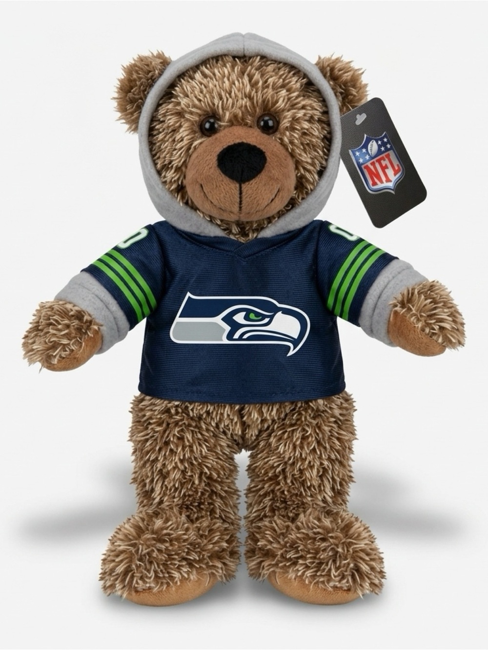 NFL Seattle Seahawks Plush Bear in Navy with Green Accents